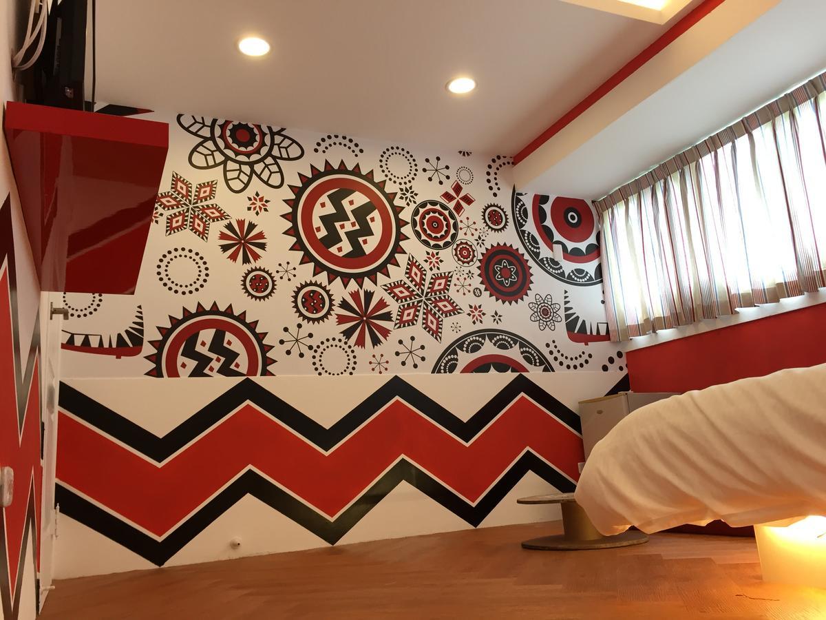 Hostel Color House Tchaj-čung Pokoj fotografie